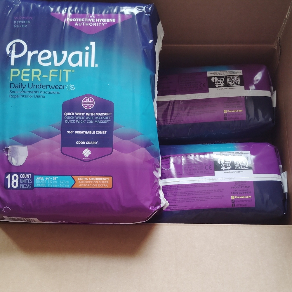 4 Packs-Prevail Per-Fit Daily Underwear *Size: Large